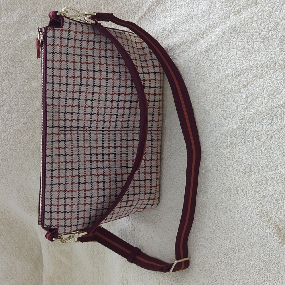 Rothy's Daily Crossbody Malbec Grid